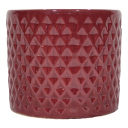 [HG 18-196/3 M CHCPP20139] ****Classy Homes Ceramic Plant Pots Mauve M