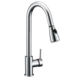 [B1201] Briggs Kitchen Faucet Single-handle with Pull-Down Swivel Sprayer, Chrome