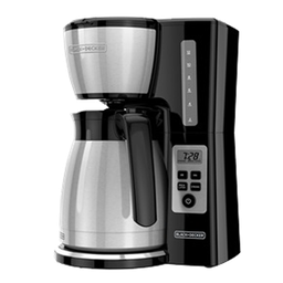 [CM2046S-LA] Black &amp; Decker Thermal Coffeemaker 12-Cup Programmable, Silver/ Black