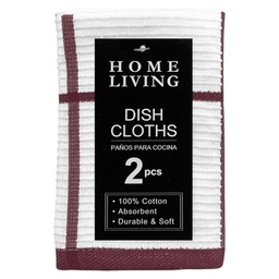 [768-0452585] Home Living Kitchen Dish Towel Set Burgundy