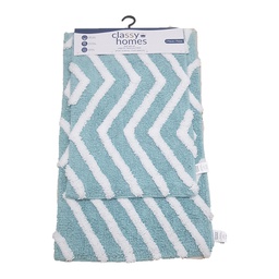 [CHBMS24202] Classy Homes Bath Mat Set Blue