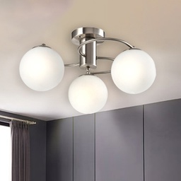 [D00050SN-3L / 00050SN-3L RHFMCL24809] Royal Homes Interior Ceiling Light 3xE27 40W, Satin Nickel