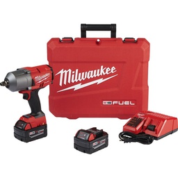 [2767-22R] Milwaukee M18 FUEL 18-Volt Lithium-Ion 1/2 In. High Torque Cordless Impact Wrench with Friction Ring Kit