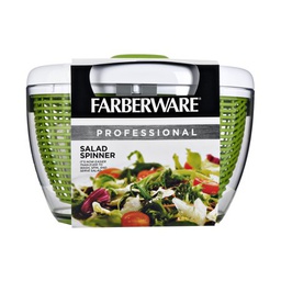 [5264312  / 5258396] Farberware Professional Salad Spinner, Green with White Lid