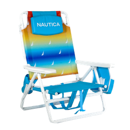 [NTBC23RJ] ****Nautica Beach Chair 5-Position, Rainbow J-Class