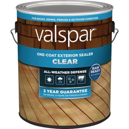 [VL1028069-16] ****Valspar One-Coat Deck Stain, Clear, 1 Gal.