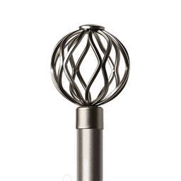 [722-MB2001-4884BLKSILK CHCR28501 / 1434263] Classy Homes Curtain Rod 48-84 In., Blacksilk - Plated