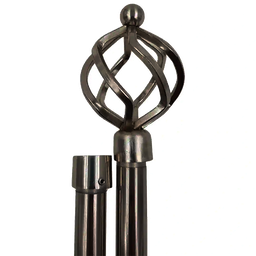 [CHCR28506 / 1434268] Classy Homes Curtain Rod 48-84 In., Blacksilk - Plated