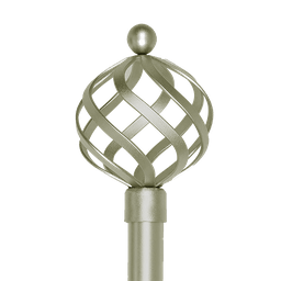 [722-82442-2848SILVE CHCR28512 / 1434273] ****Classy Homes Curtain Rod 28-48 In., Silver - Plated