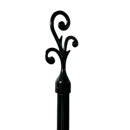 [722-82238-2848BLK-P CHCR28533 / 1434294] Classy Homes Curtain Rod 28-48 In., Black - Painted