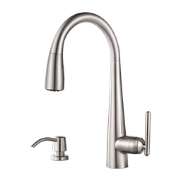 [GT529SMS / GT529-SMS] Pfister Lita 1-Handle Pull-Down Kitchen Faucet With Soap Dispenser, Stainless Steel