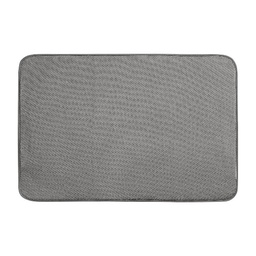 [40232ES / 40232] iDesign iDry Kitchen Sink Mat XLarge 24 x 18 In. Solid Pewter/Ivory