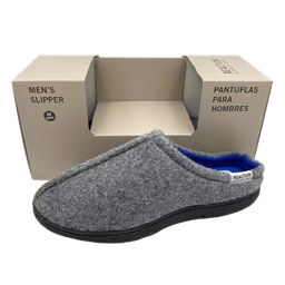 [KCSC0322-GY-M] ****Kenneth Cole Men Mule Slipper Grey, Medium