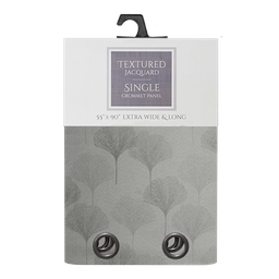 [WPSG47526HBT] Fanly Grommet Window Curtain Panel with Tie Back 55 x 90 In. Grey