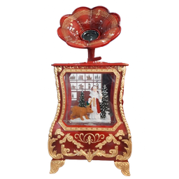 [MCDS801 / PCXM-XMDR-01021] Mrs. Claus Christmas Antique Gramophone Ornament