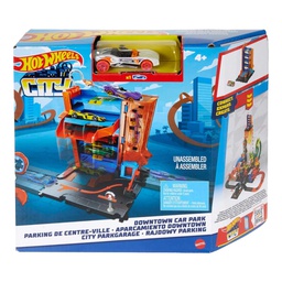 [821-HDR28] Hot Wheels City Downtown Car Park Playset Gift for Kids Ages 4 to 8