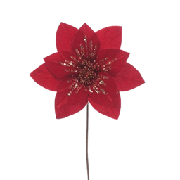 [831-F002-24030A] ****Miro Christmas Poinsettia Stem 5