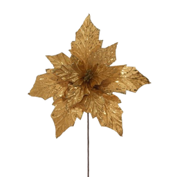 [831-AMX006-2421B] Miro Christmas Poinsettia 11P 41cm Gold
