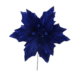 [XQ145900624BL] Christmas Poinsettia Stem 29cm