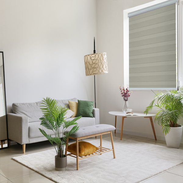 Kenneth Cole Luxury Zebra Blinds (Blackout), Grey/36x90"