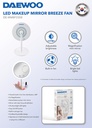 Daewoo LED Vanity Makeup Mirror 5X