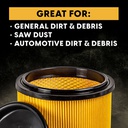 Vacmaster Standard Vacuum Cartridge Filter &amp; Retainer