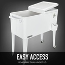 Permasteel Cooler 80 Qt. White