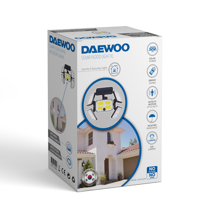 Daewoo Outdoor Solar Flood Light XL