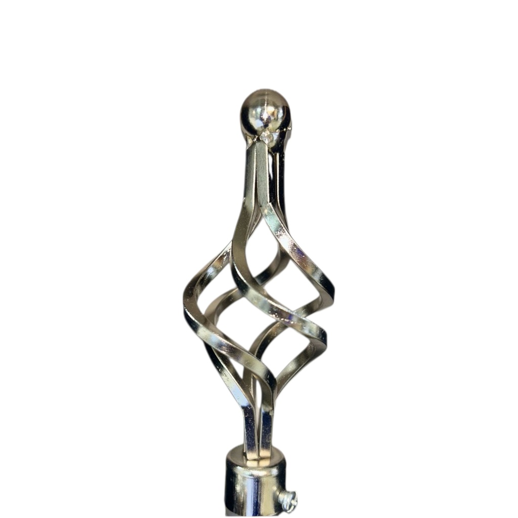 Classy Homes Curtain Rod 28-48 in Double Silver 16/19