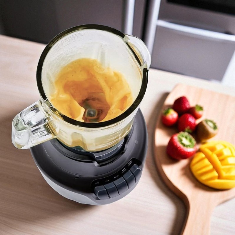 PowerXL Boost Blender Plus 4-Speed, 800 Watts, 48-oz Glass Jar, Black
