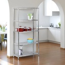 Honey Can Do 5-Tier Chrome Stainless Steel Shelf 35 In. x 72 In. x 13 In.