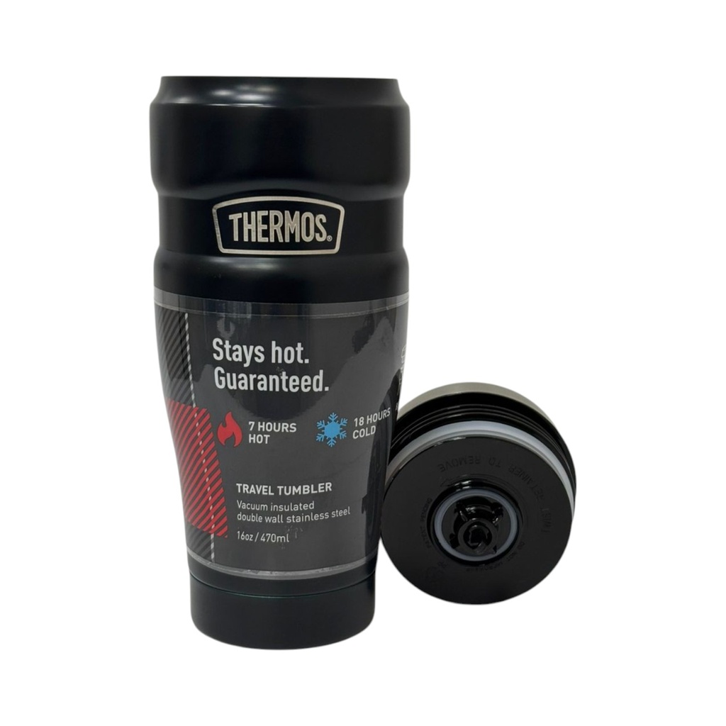 Thermos Stainless Steel Insulated Travel Tumbler, 16 Oz. Matte Blue