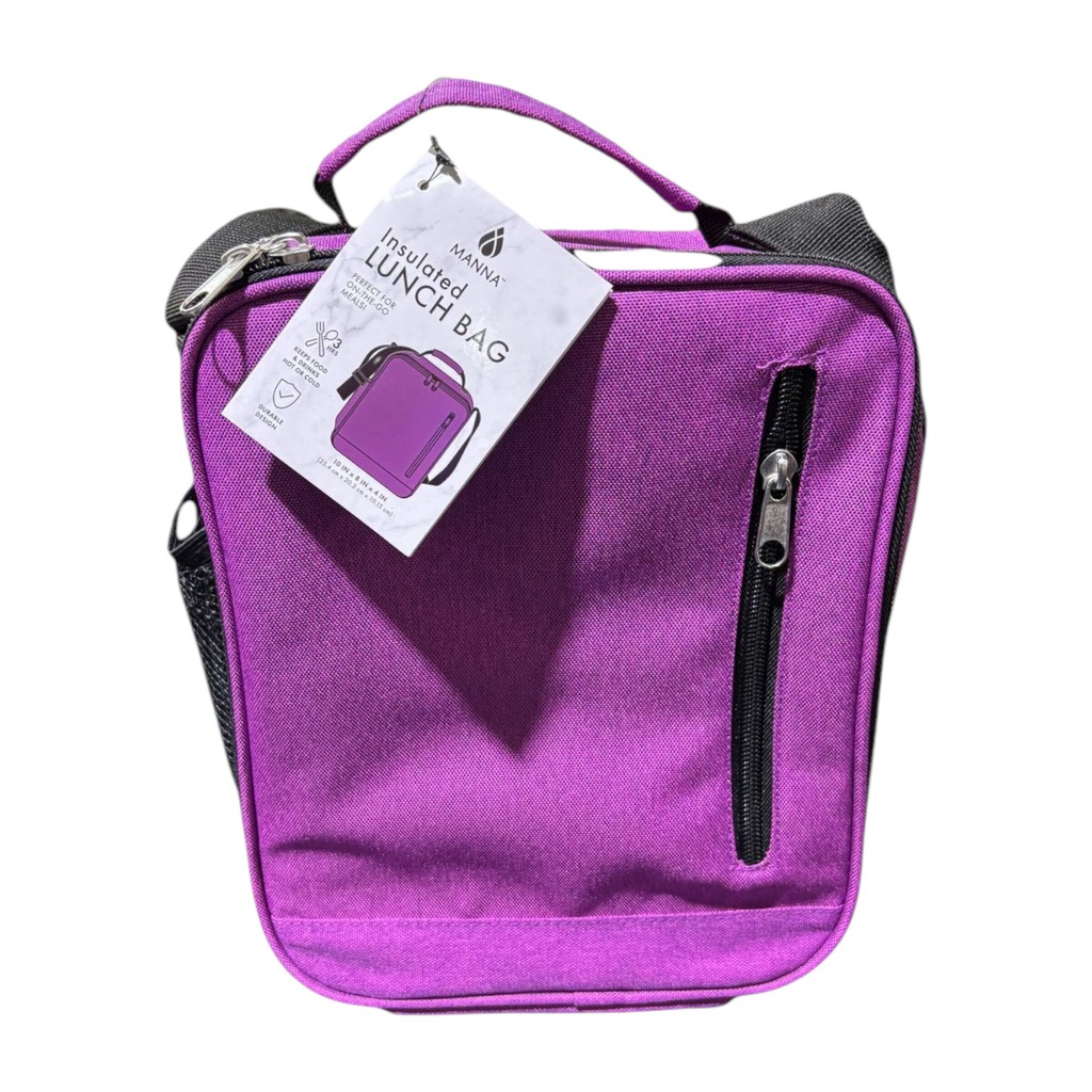 Manna Rectangle Zipper Lunchbag - Asst