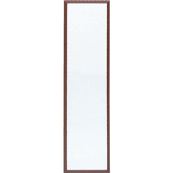 Home Decor Innovations Suave Plastic Door Mirror 13 In. x 49 In., Walnut Brown