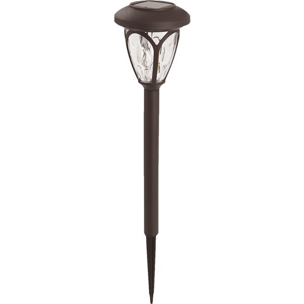 ****Outdoor Expressions Plastic Solar Path Light 2.10 Lumens, Bronze