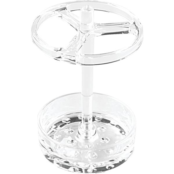 iDesign Eva Acrylic Toothbrush Stand, Clear