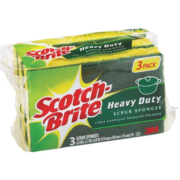 Scotch-Brite Heavy Duty Scrub Sponge (3-Pack)