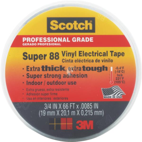 ****3M Scotch Weather Resistant 3/4 In. x 66 Ft. Electrical Tape