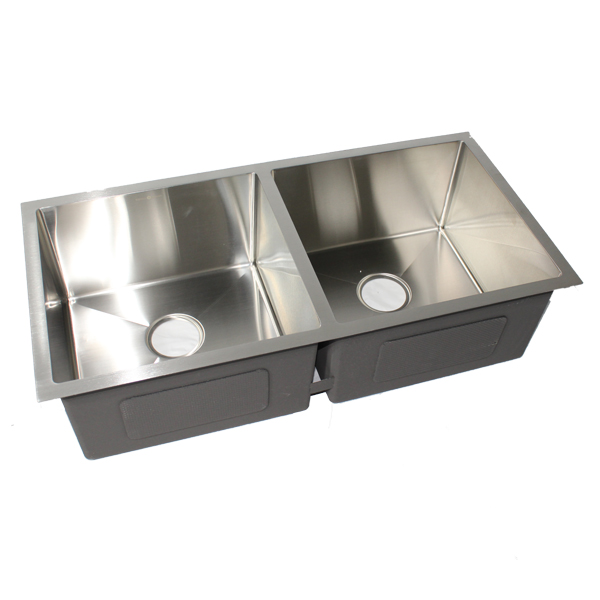 Royal Homes Kitchen Sink 35.5 x 17.75 x 9.5 In. 304 Stainless