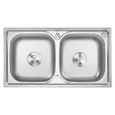 Royal Homes Kitchen Sink 30.5In.X17X7.5In. 304 Stainless Steel
