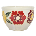 ****Classy Homes Ceramic Plant Pots Floral Multicolor S