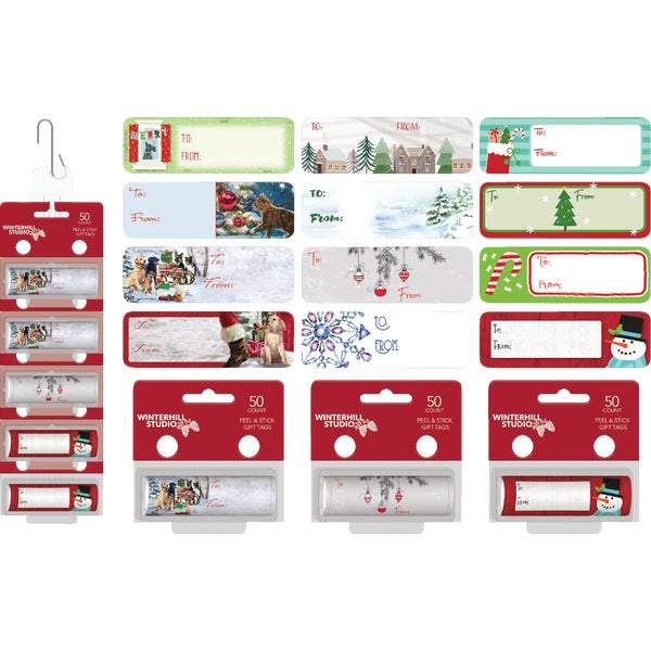 Edg Paper Images Christmas Gift Tags (50-Pack)