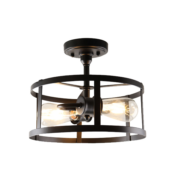 Royal Homes Interior Ceiling Lamp 2 x E27 40W Black Finish