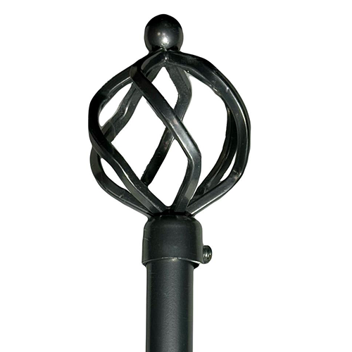 Classy Homes Curtain Rod 48-84 In., Champagne Silver - Painted