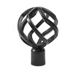 ****Classy Homes Curtain Rod 28-48 In., Black - Painted