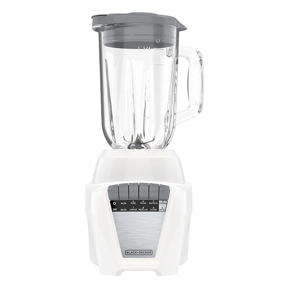 Black &amp; Decker 8-Speed Blender Glass Jar, White