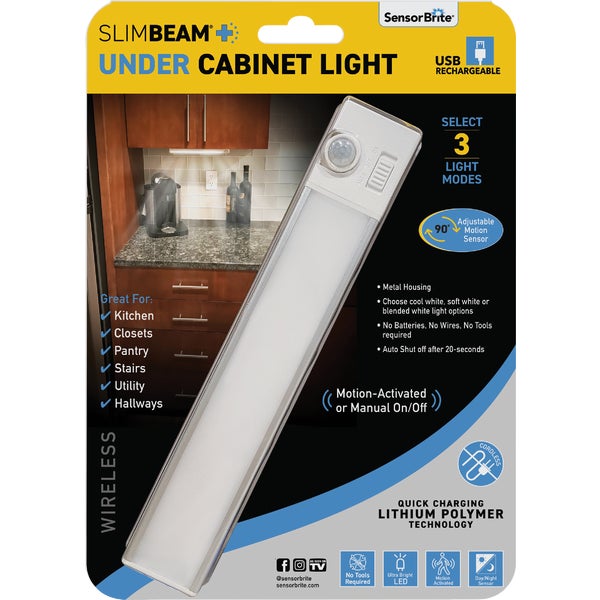 SensorBrite SlimBeam Rechargeable LED Under Cabinet Light