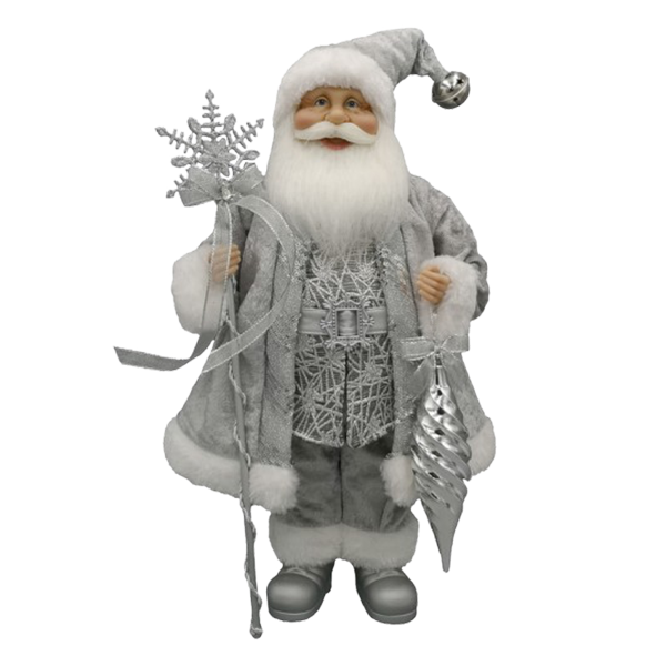 Miro Christmas Santa Figurine 45-72cm Silver