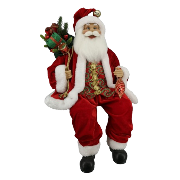 Miro Christmas Santa Figurine 60.96cm, Red