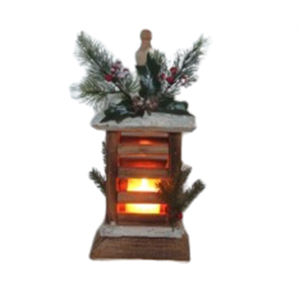 Christmas Lantern 15x15x34cm